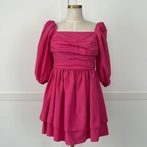 Reserved Brand Pink Babydoll Dress. NWT. XS.  British label. Unlined.